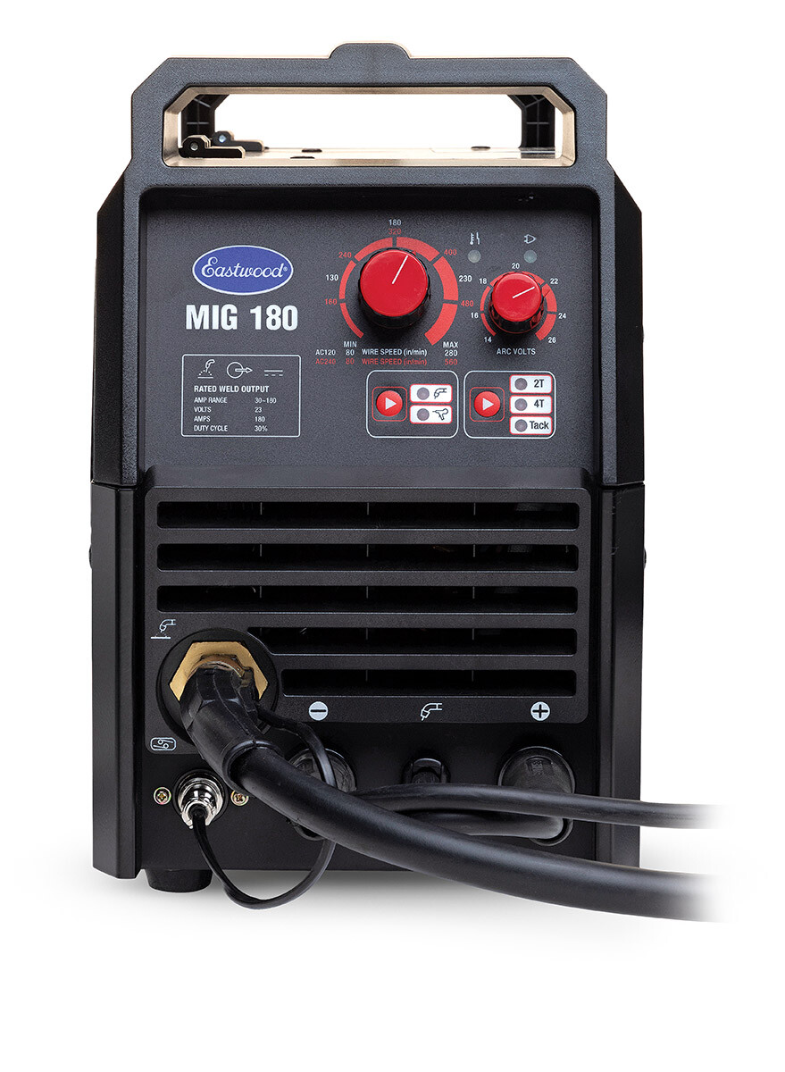 Eastwood 180 Amp MIG Welder 120V 240V for Steel & Aluminum Auto Restoration
