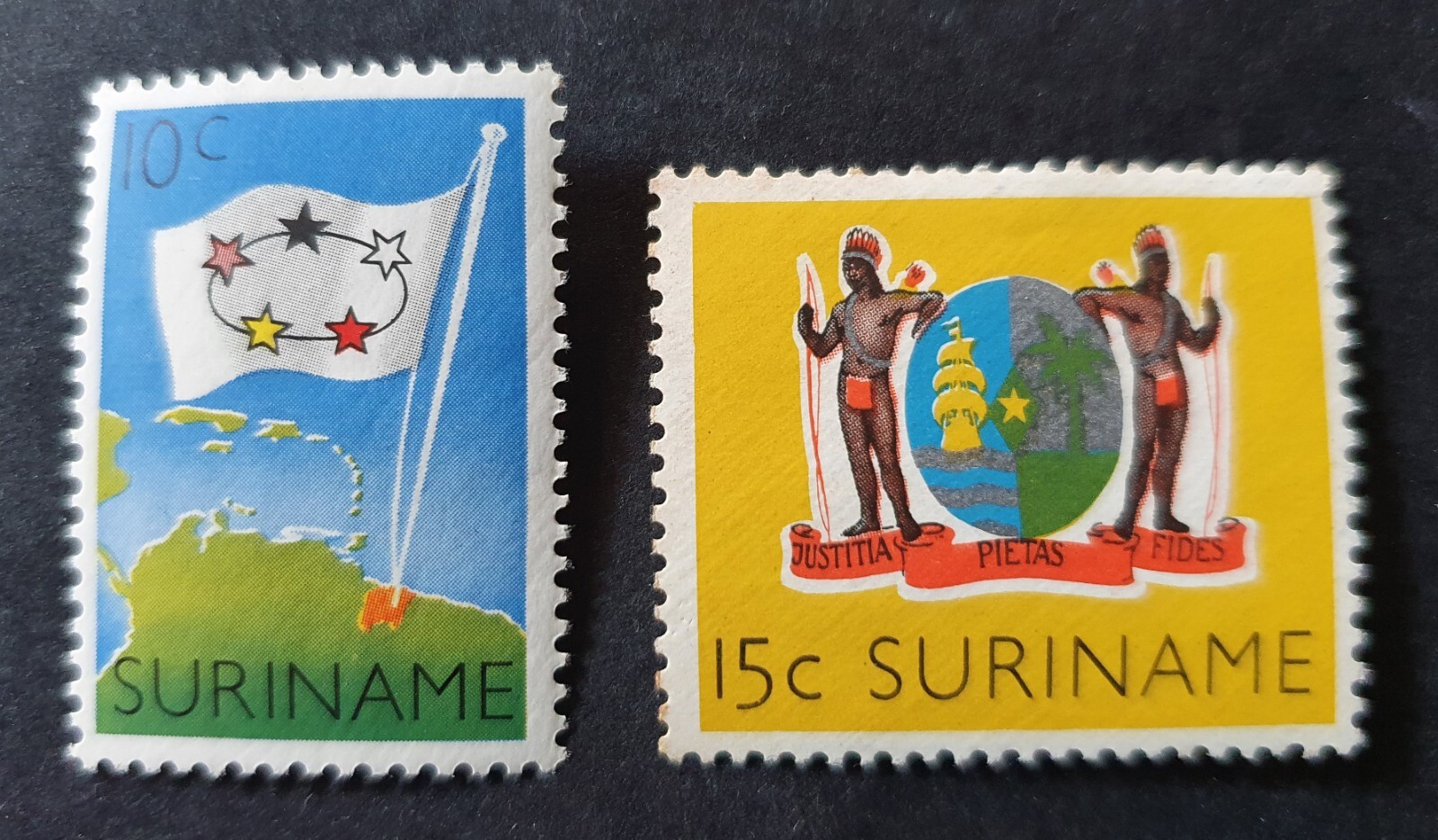 1960 SURINAME NETHERLANDS SET STATUTE FOR KINGDOM VF MNH