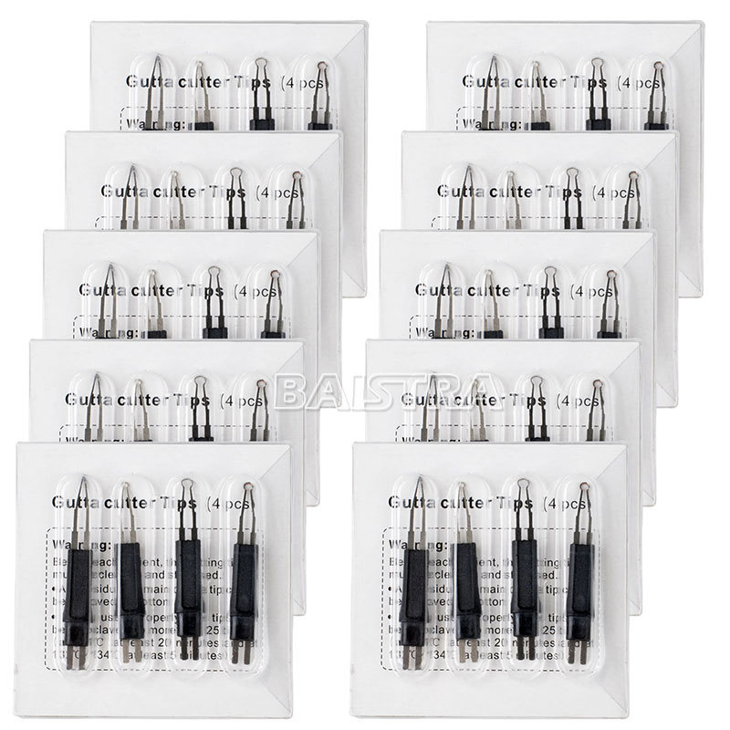10 Kits Dental Heated Gutta Cutter Tips for Gutta Percha Point Tooth Gum Cutter
