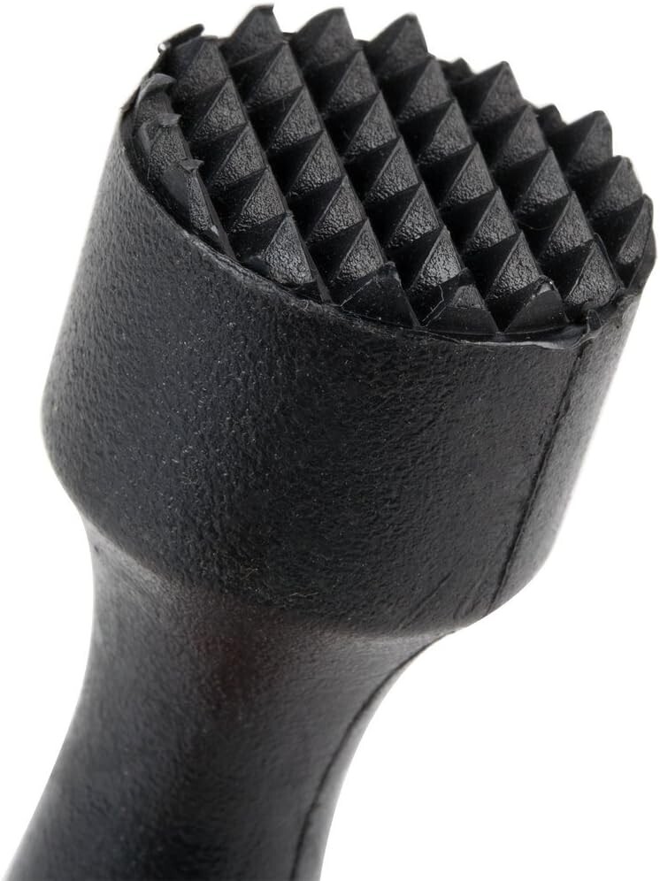 Bar Muddler 8", Grinder Netted Head, Polycarbonate Black