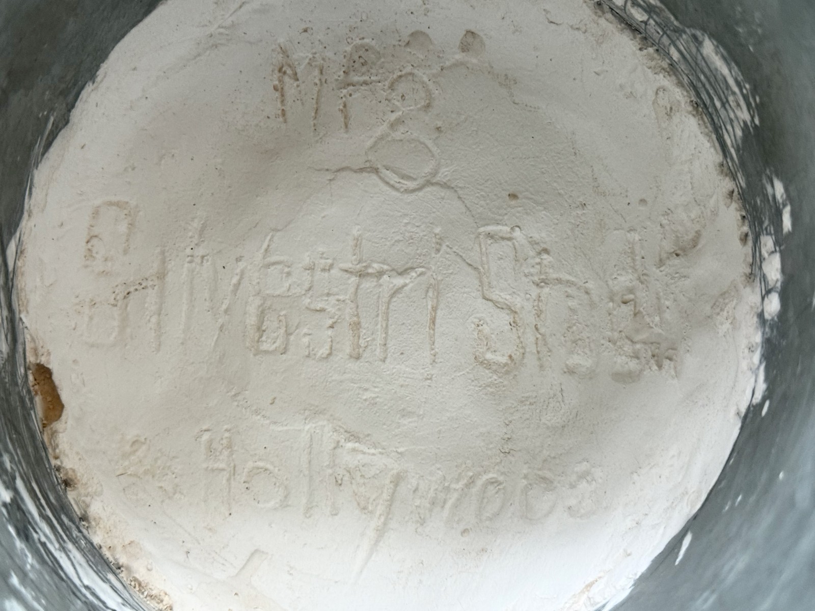 Very Vintage Male Mannequin Head / Silvestri Hollywood / Plaster Head & Tin Neck