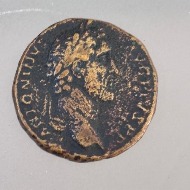 ROMAN COIN BRONZE SESTERTIUS OF ANTONINUS PIUS Rare coin