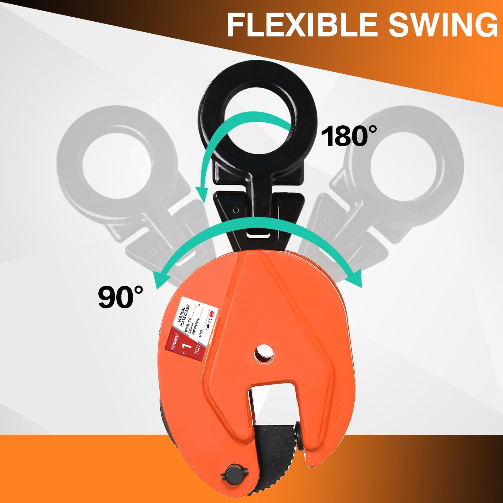 Plate Lifting Clamps, 1760lbs /2200lbs/ 4400lbs Plate Vertical Clamp