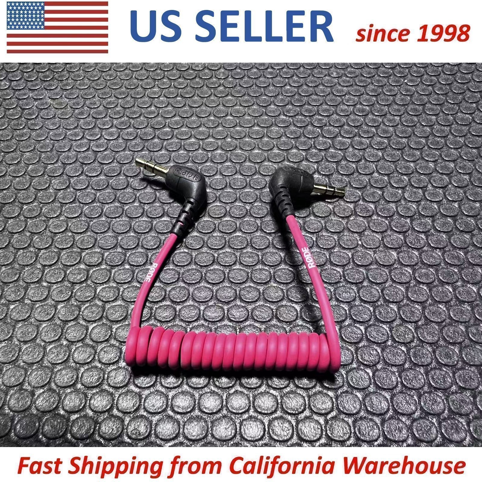 RØDE Rode OEM SC2 3.5mm TRS to TRS Audio Coil Cable for Canon Nikon Camera