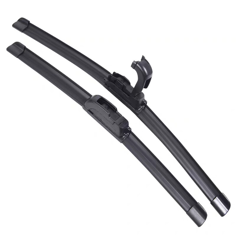 24" + 19" OEM Quality Bracketless Windshield Wiper Blades J-Hook Pair All Season