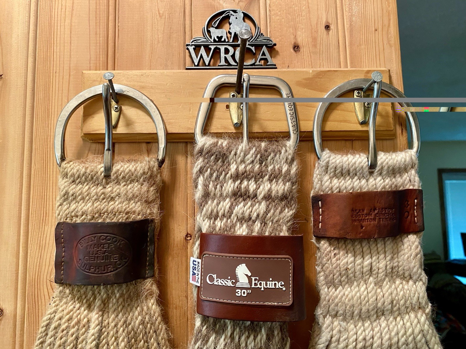 Lot of 3 Western Cinches Classic Equine Mohair-Alpaca 30” Billy Cook 32” and 30”