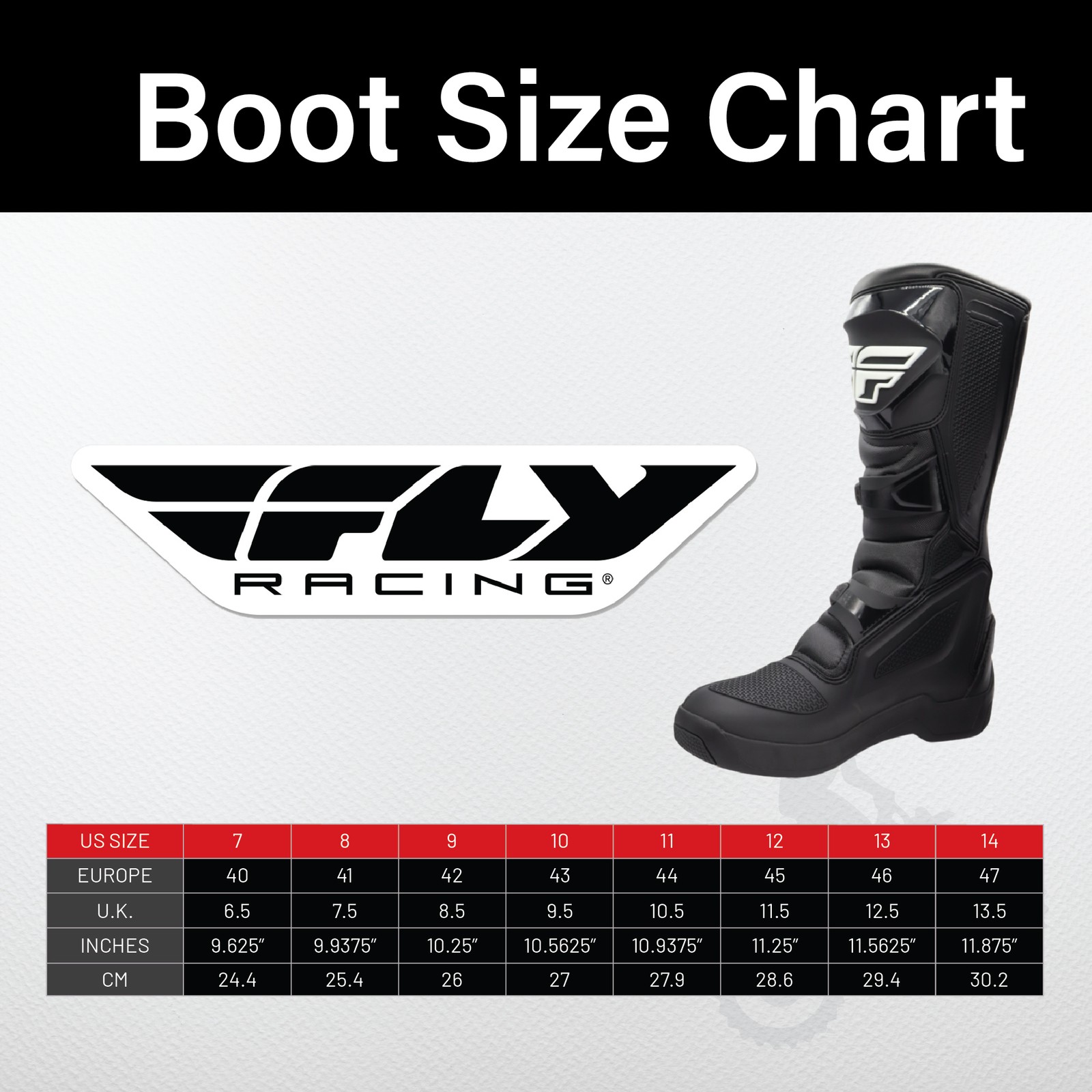 Fly Racing Maverik LT Motocross Boots Adult Size: 10 (Black) Maverick