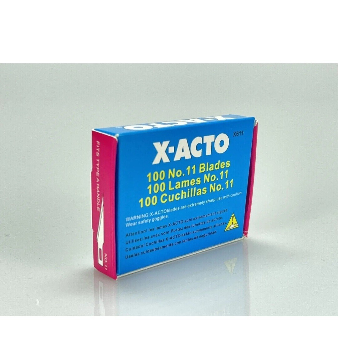 X-ACTO X611 100-Pc. No.11 Bulk Pack Blades for X-Acto Knives New