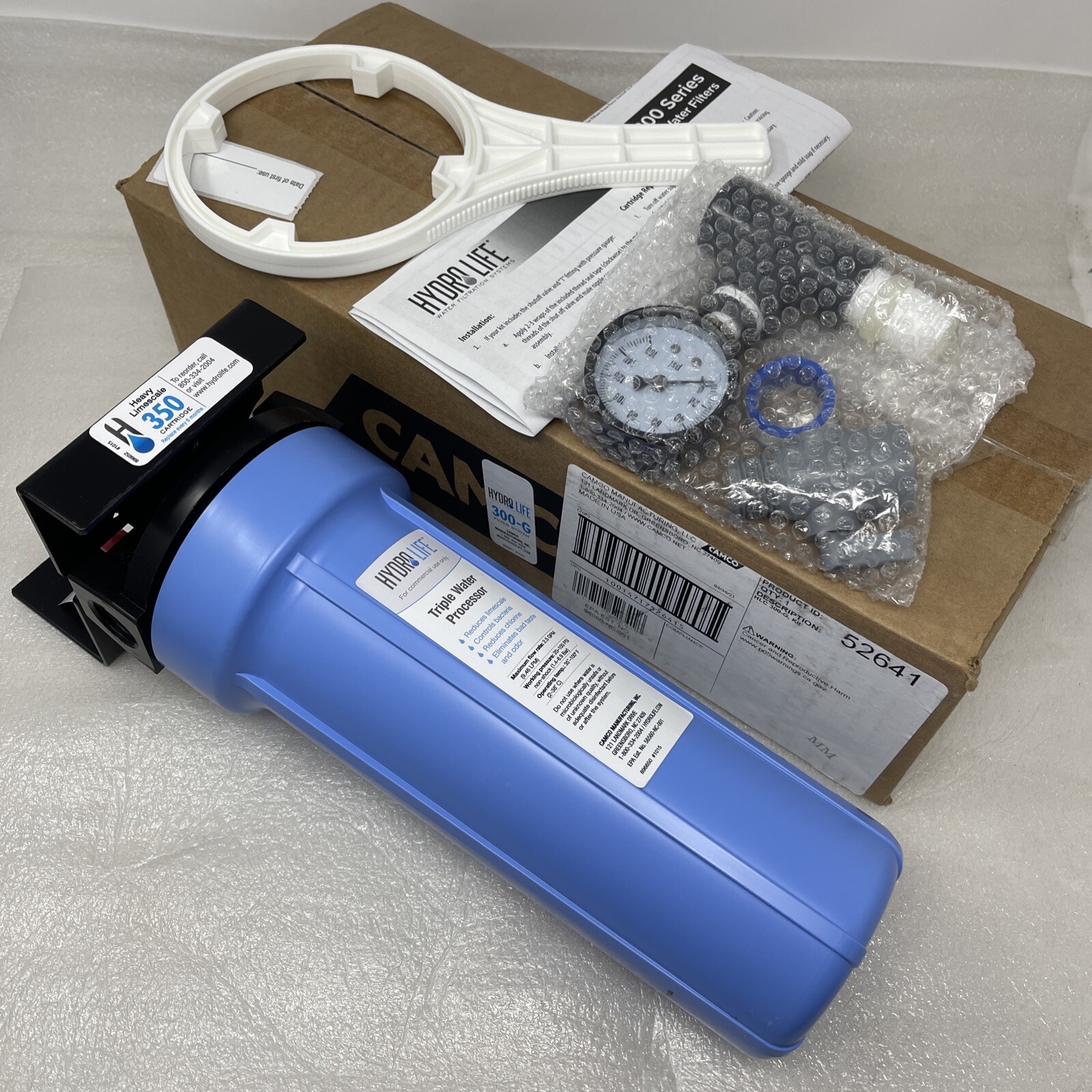 Camco Hydro Life 300-G, HLC 350 Water Filter Cartridge Processor, Ice Machine