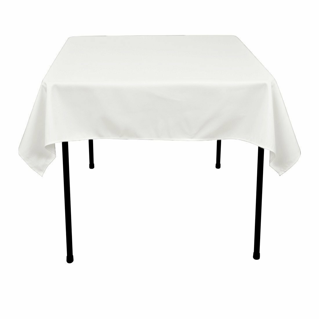 Square Polyester Tablecloth 52x52'' Wedding Banquet Polyester Table Cover 1-36pc