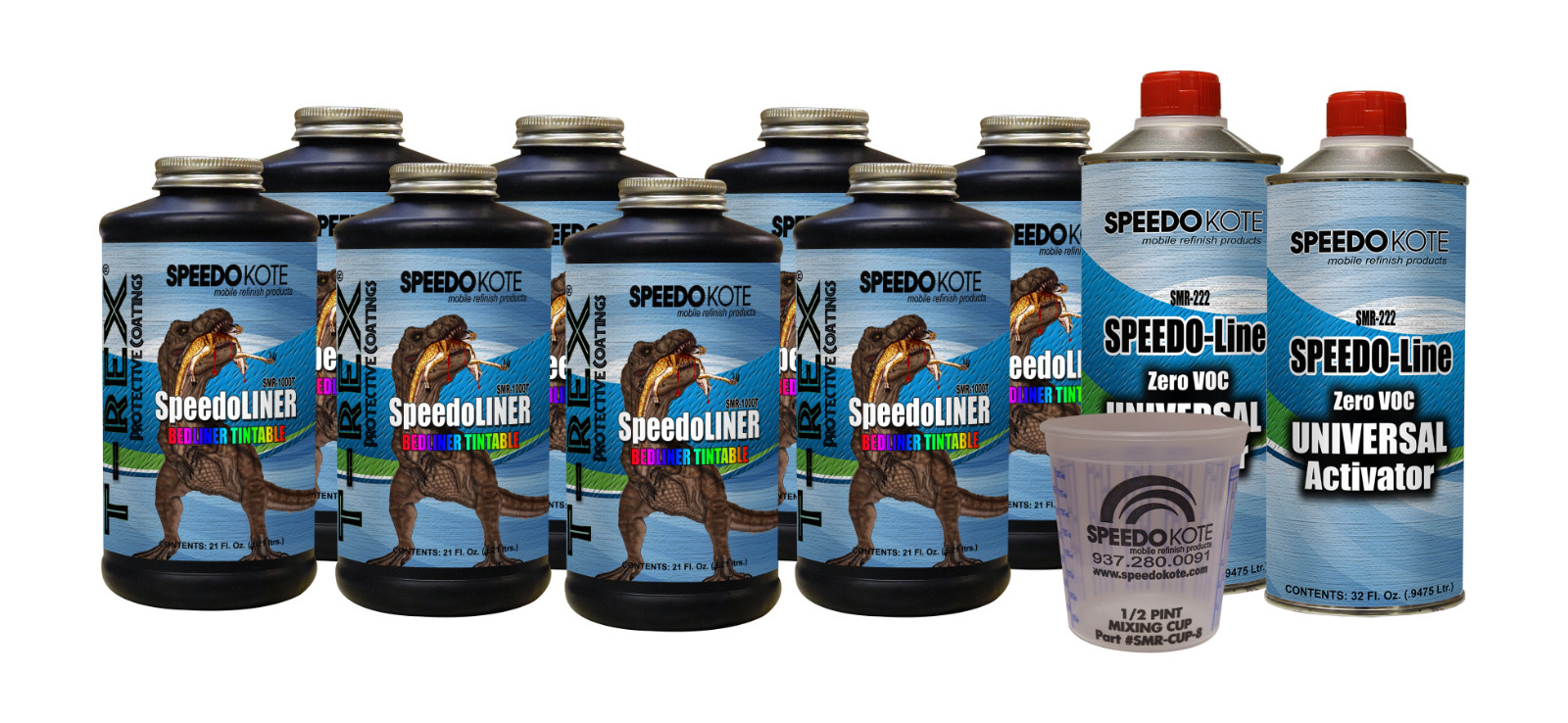 T-Rex Tintable spray-on truck Bed Liner, SMR-1000T-K8NG Bedliner kit, NO GUN