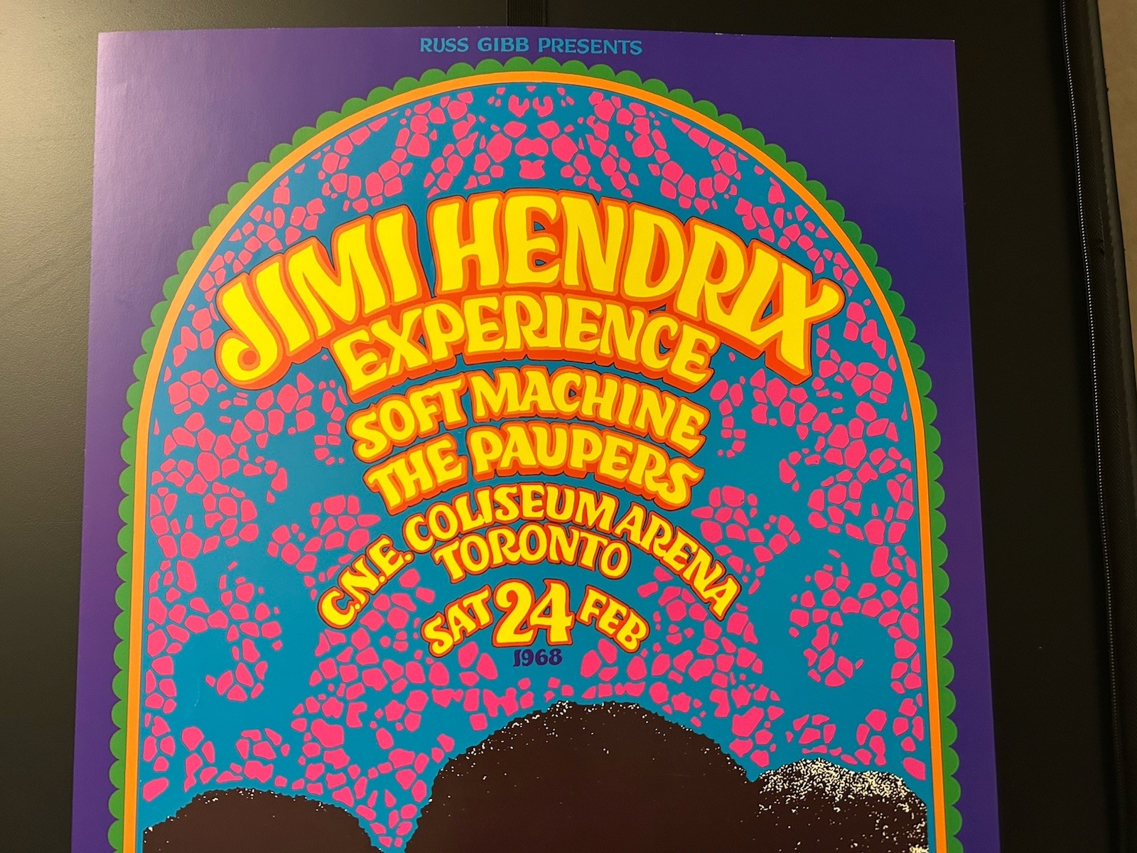 1988-JIMI HENDRIX EXPERIENCE 20TH ANNIVERSARY POSTER-CNE TORONTO-GARY GRIMSHAW-#