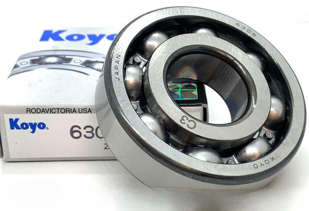 KOYO 6305 C3 deep OPEN NO SEALS JAPAN ball bearing 6305 C3 93306-305XB