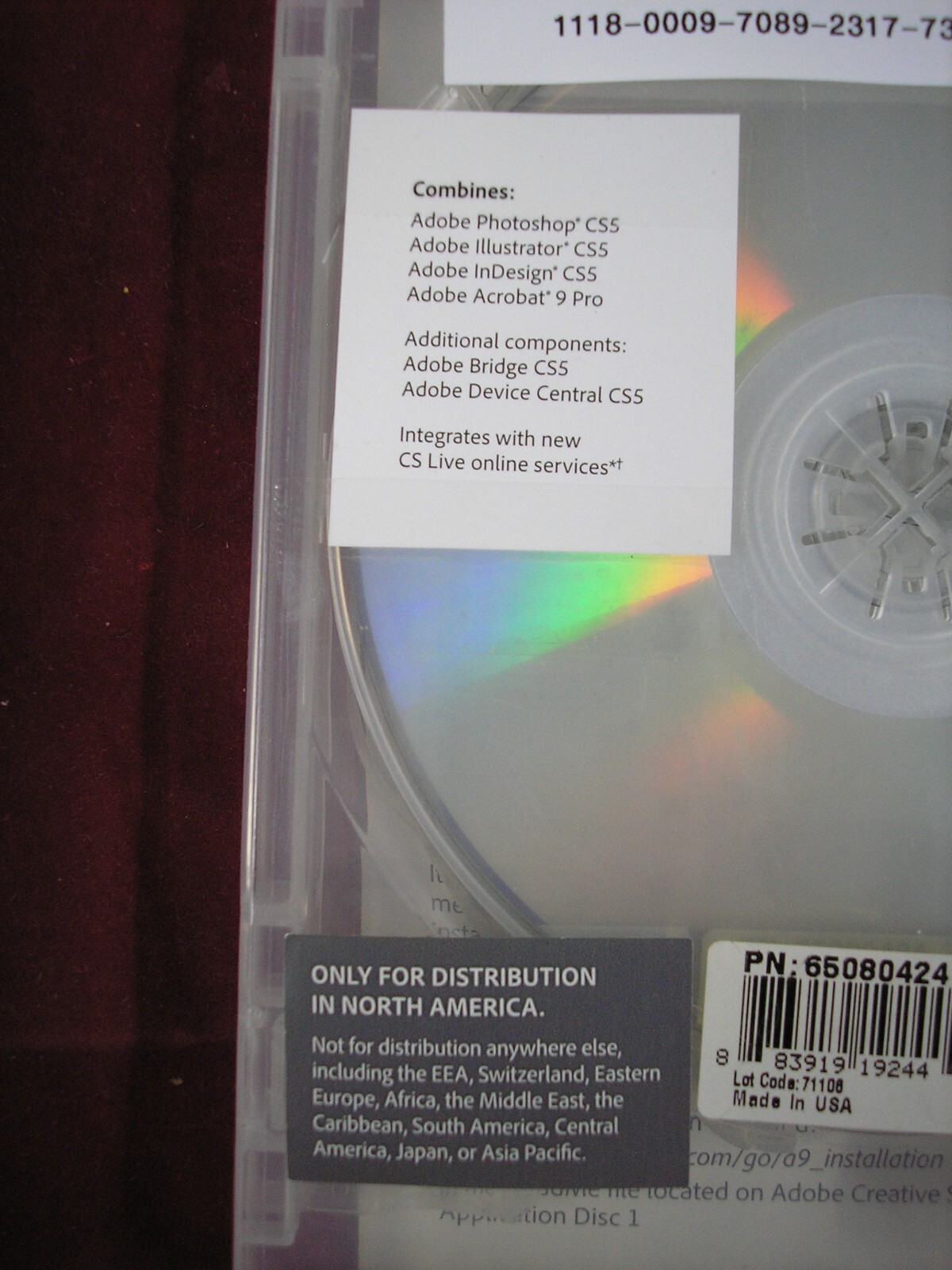 Adobe Creative Suite 5 CS5 Design Standard For MAC OS Full Retail DVD Version