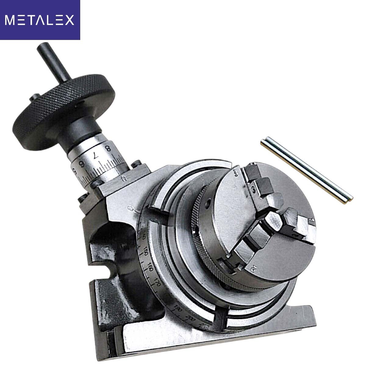 Rotary Table 4" HV4 Model Horizontal And Vertical 100mm & 65mm 3 Jaw Lathe Chuck