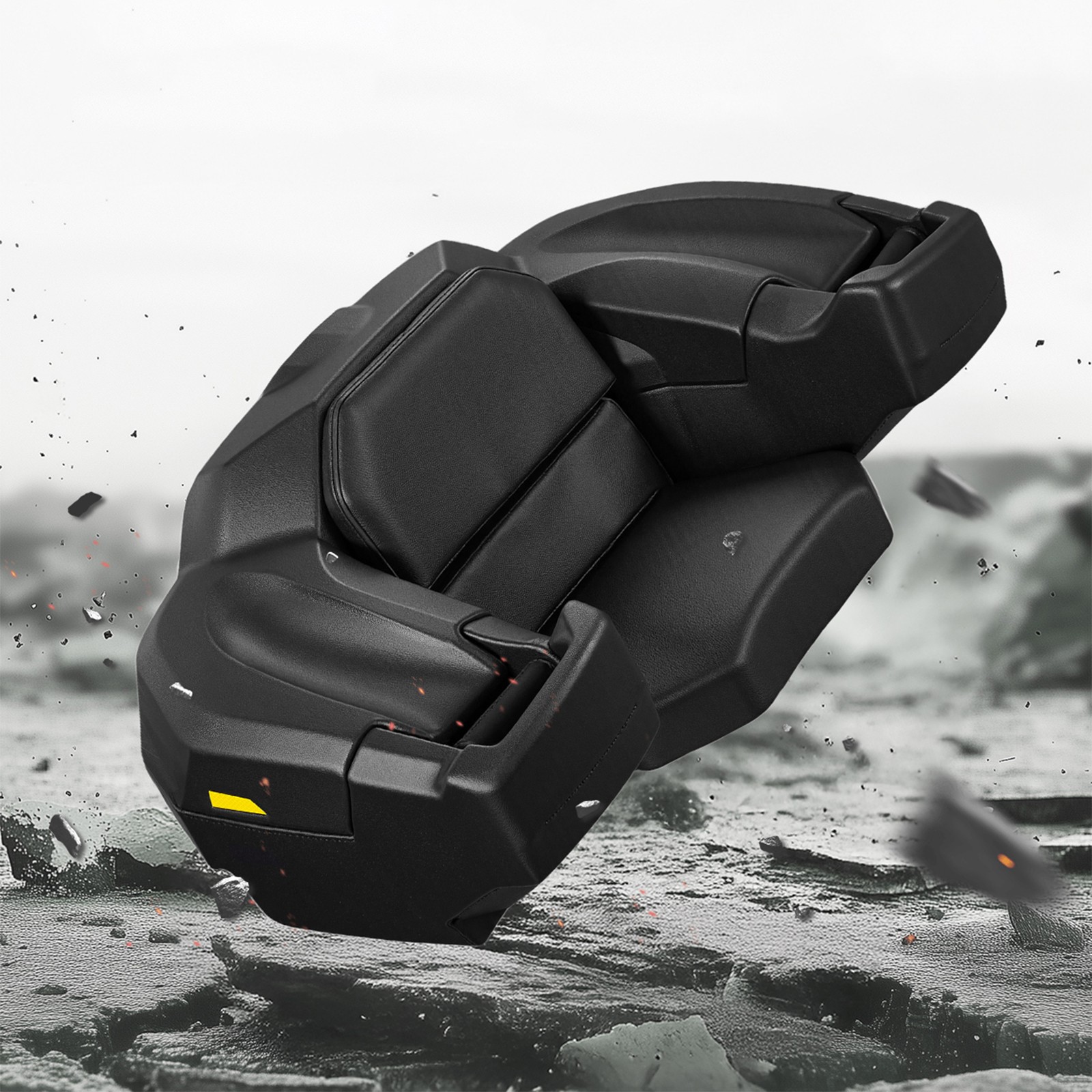 75L ATV Rear Trunk Cargo Storage Box Rack Luggage Case for UTV Can-am Universal