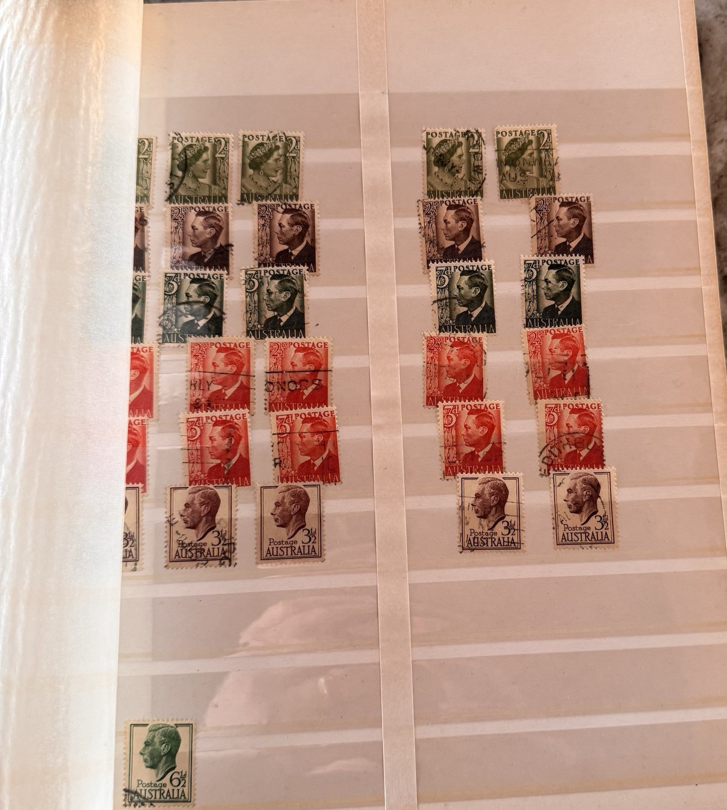 Australia Stamp Album. 1940’s - 70. SG, well populated. Roos, Royalty, Sport…