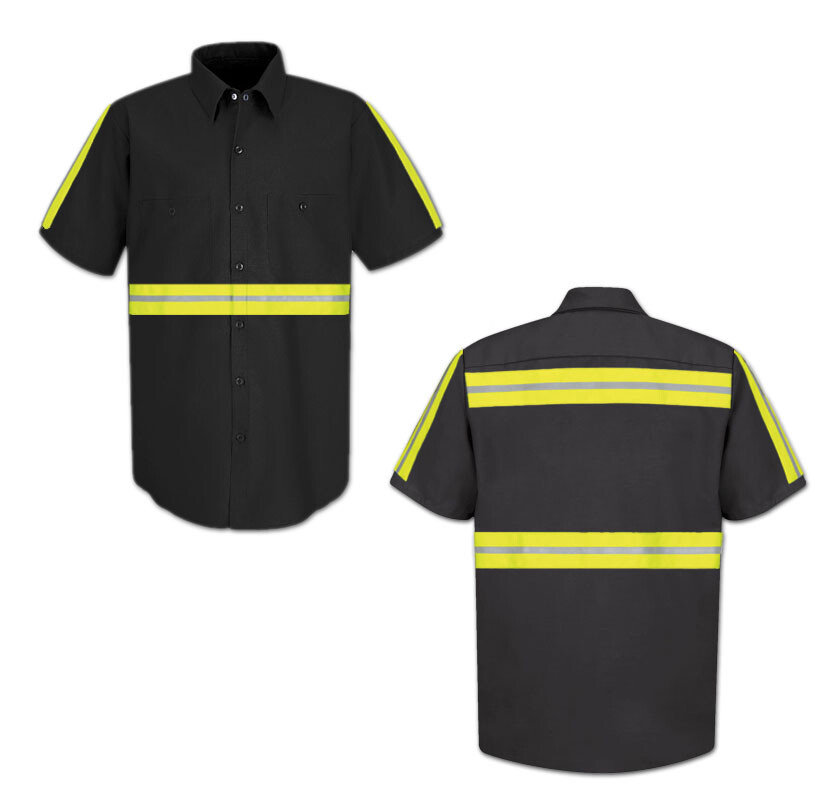 Red Kap Enhanced Visibility Hi Vis Reflective Safety Work Shirt