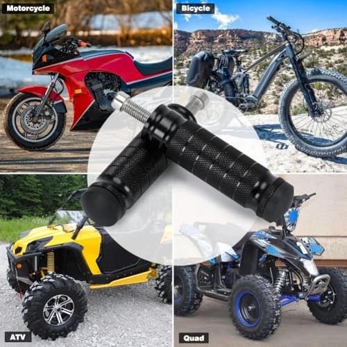 Motorcycle Universal 8mm Foot Pegs,1 Pair CNC Aluminum Motorbike Rear
