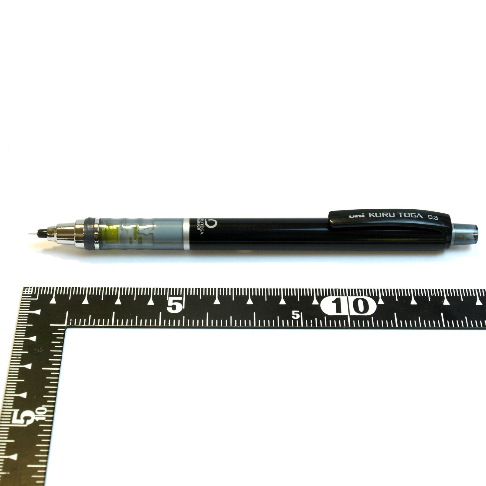 Uni Kurutoga Mechanical Pencil Standard, 0.3mm, Black (M34501P.24)