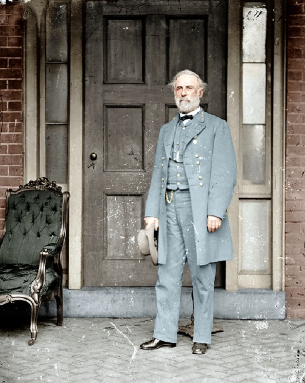 Confederate General Robert E Lee colorized 8"x 10" Civil War Color Photo 384