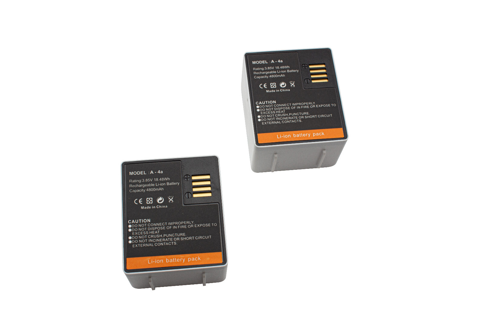 2-pack Batteries + Dual Battery Charger for Arlo Ultra, Pro 3/4 Security Camera