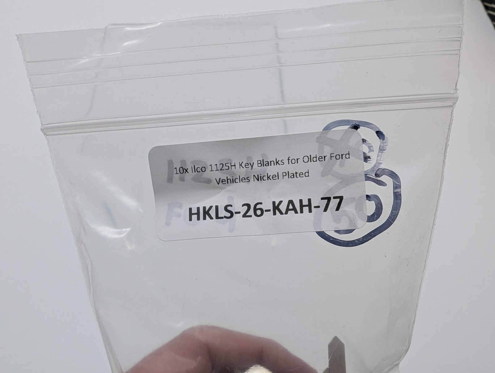 10x Ilco 1125H Key Blanks for Older Ford Vehicles Nickel Plated