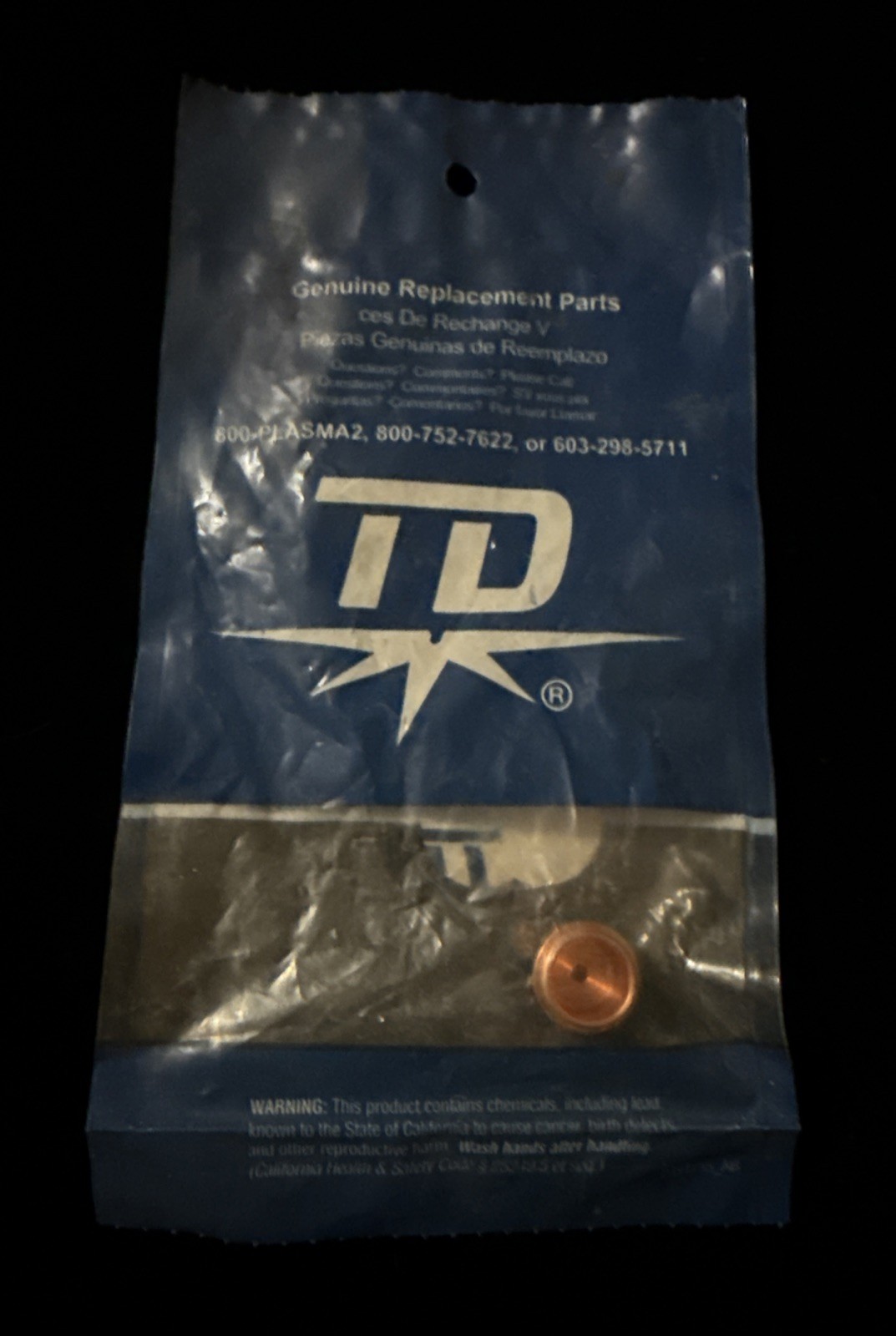 Thermal Dynamics 9-8245 Shield Cap, Machine, 40A. Free Shipping.