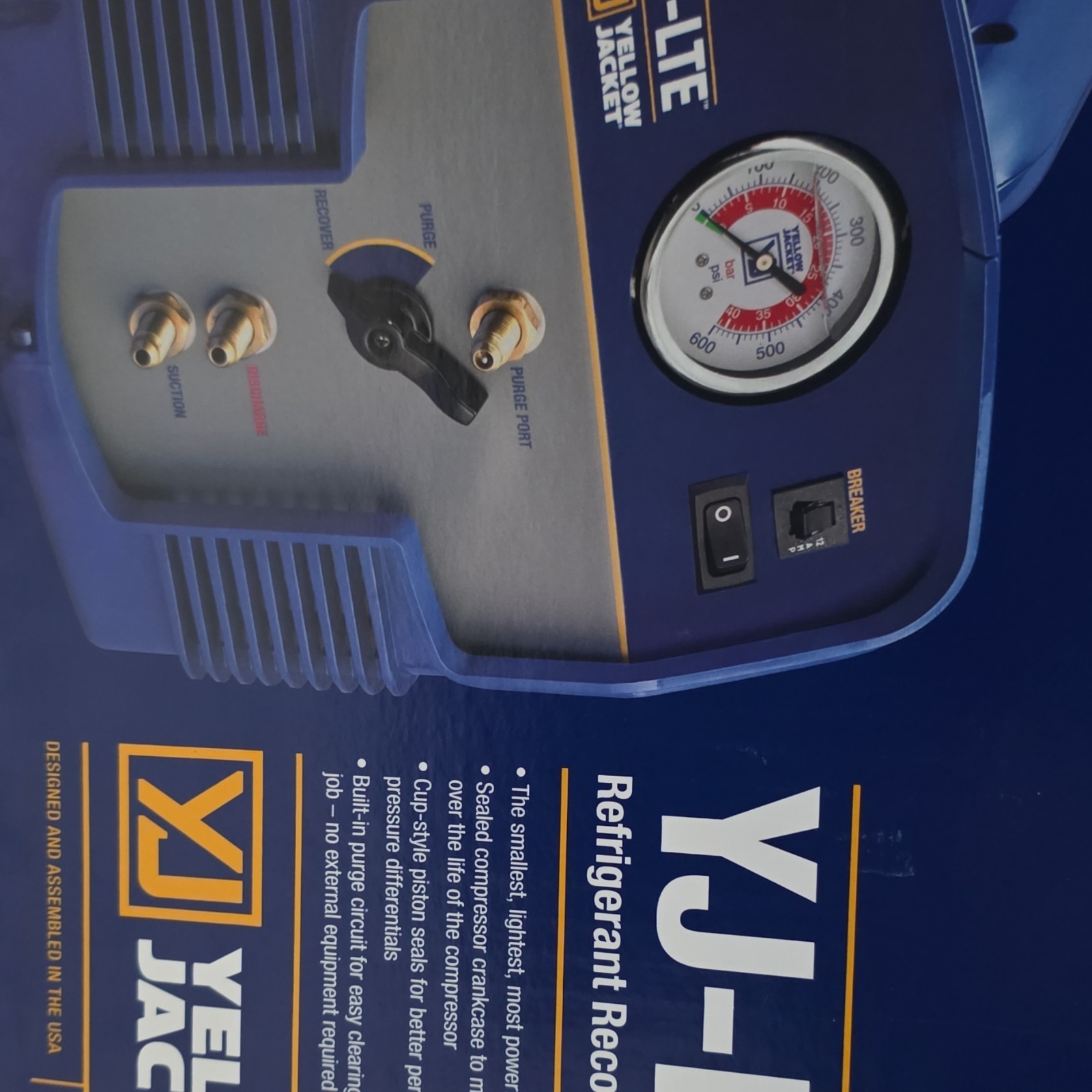 Yellow Jacket YJ-LTE Twin Refrigerant Recovery machine