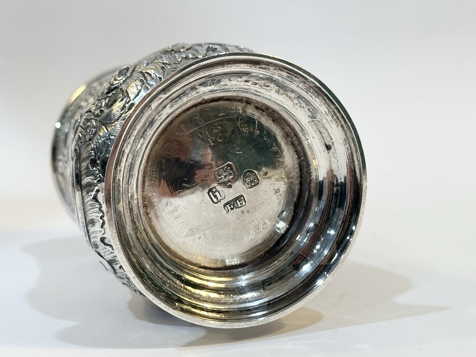 Antique 19th C Georgian Sterling Silver Mug London 1824 Edward Ferrell