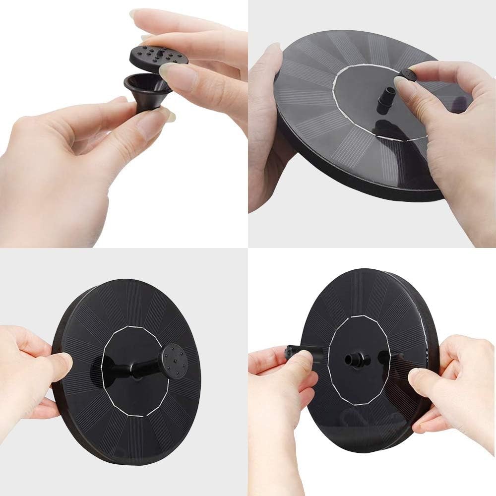 Solar Power Fountain Floating Water Pump for Bird Bath Pond