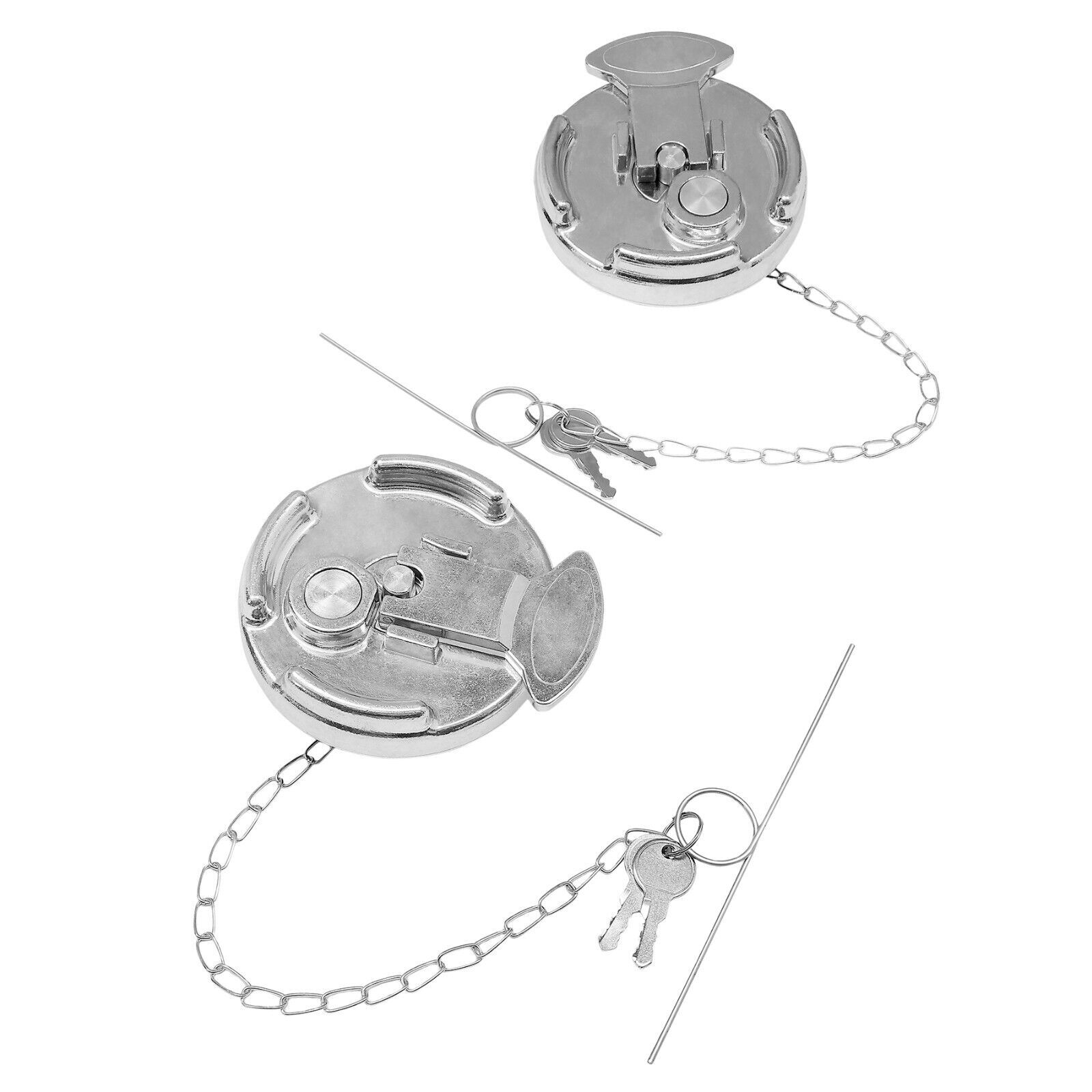 2x 4" Locking Diesel Fuel Cap for 1972-17 Peterbilt 330-587 Trucks 11-04859-200