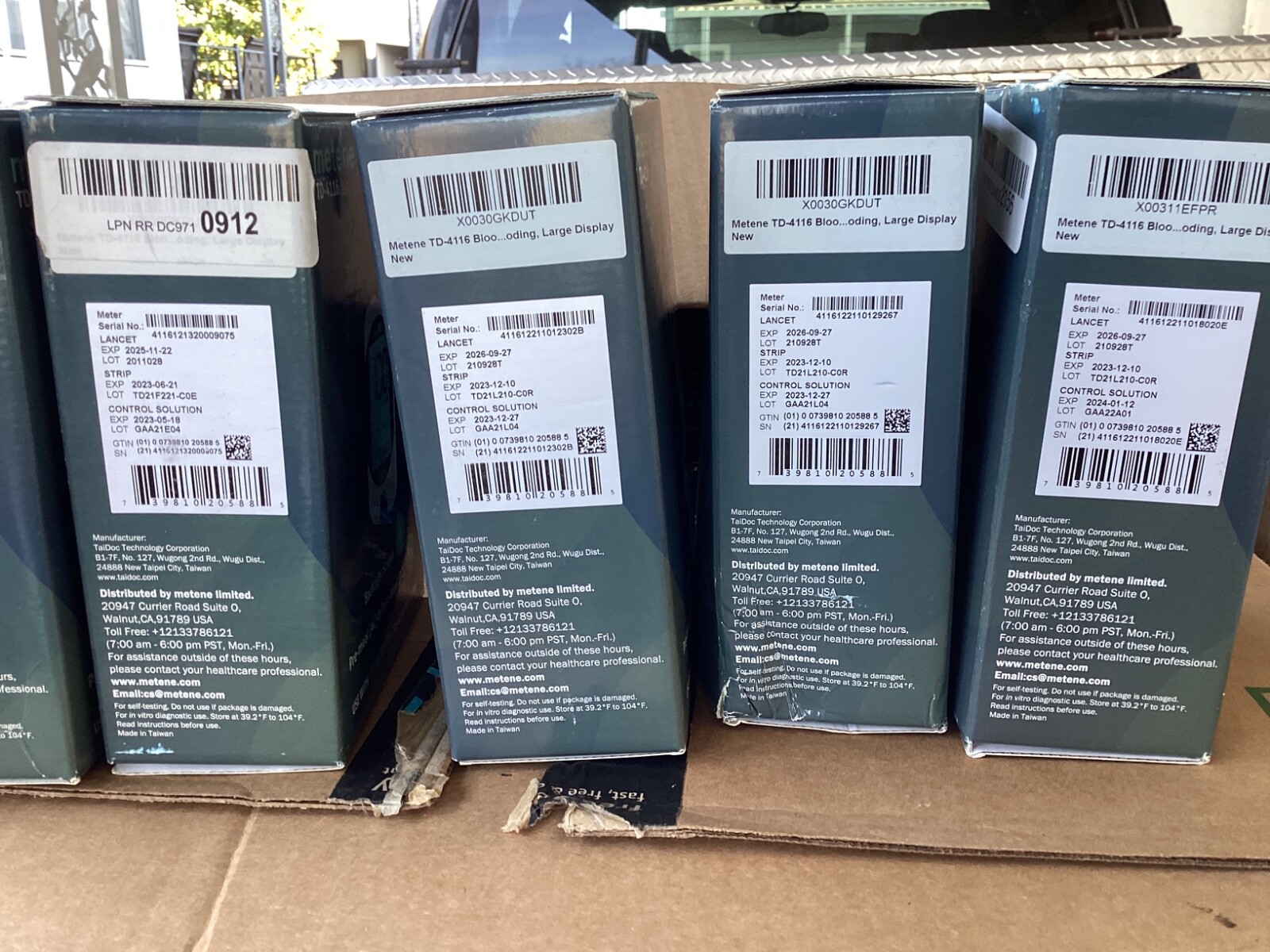 Metene TD-4116 Blood Glucose Monitoring System 450 Memory Sets 100 testing strip