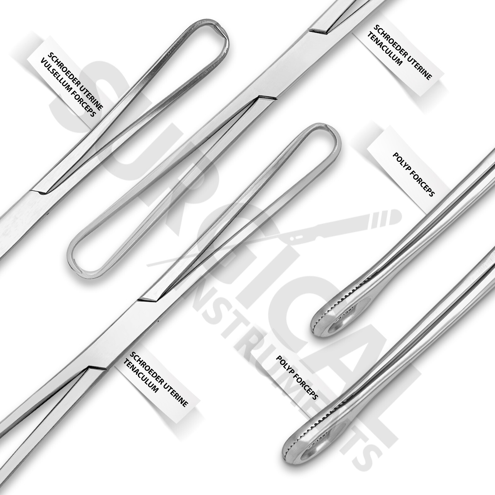 Set of 35 Dilatation Curettage Gynecology Surgical Instruments Curette German Gr