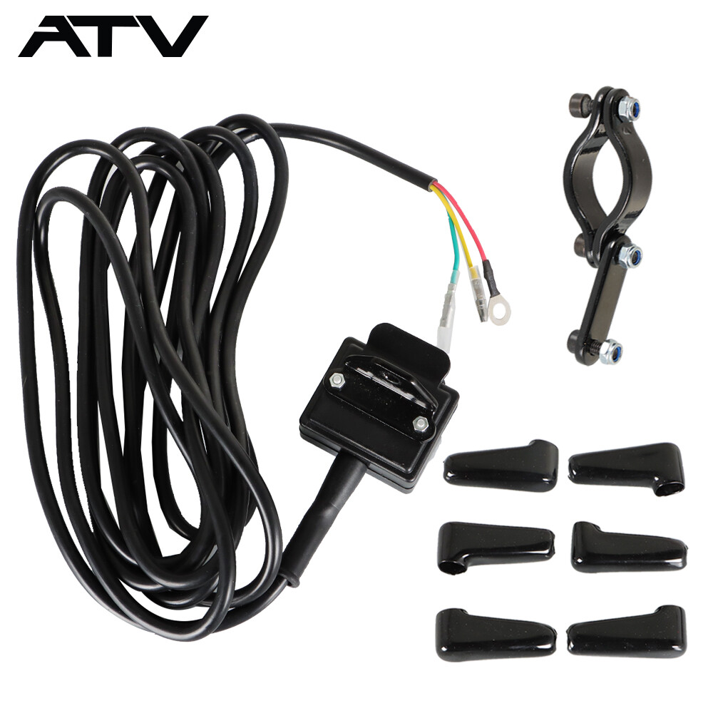 12V Winch Rocker Thumb Switch Handle Bar Control & Bracket for KFI WARN ATV NEW