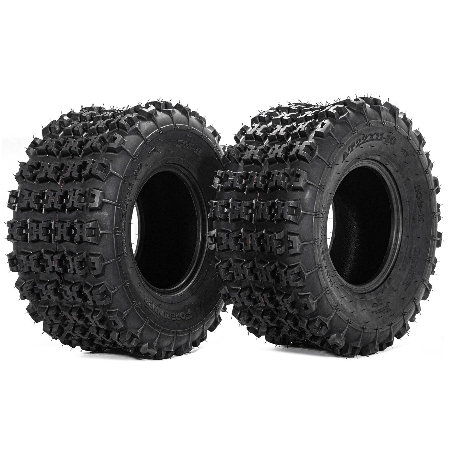 22" Set 2 22x11-10 Rear ATV Tires 6PR 22x11x10 UTV All Terrain 22 11 10 Tubeless