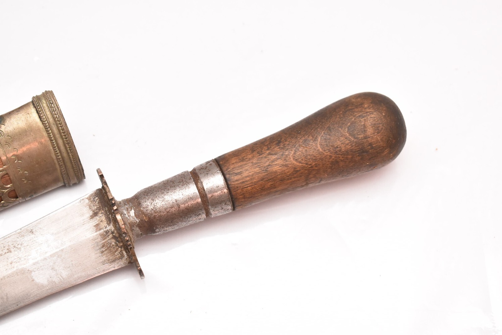 Philippine Gunong Punal Dagger W Sheath Wood Handle Keris Filipino Knife 11"