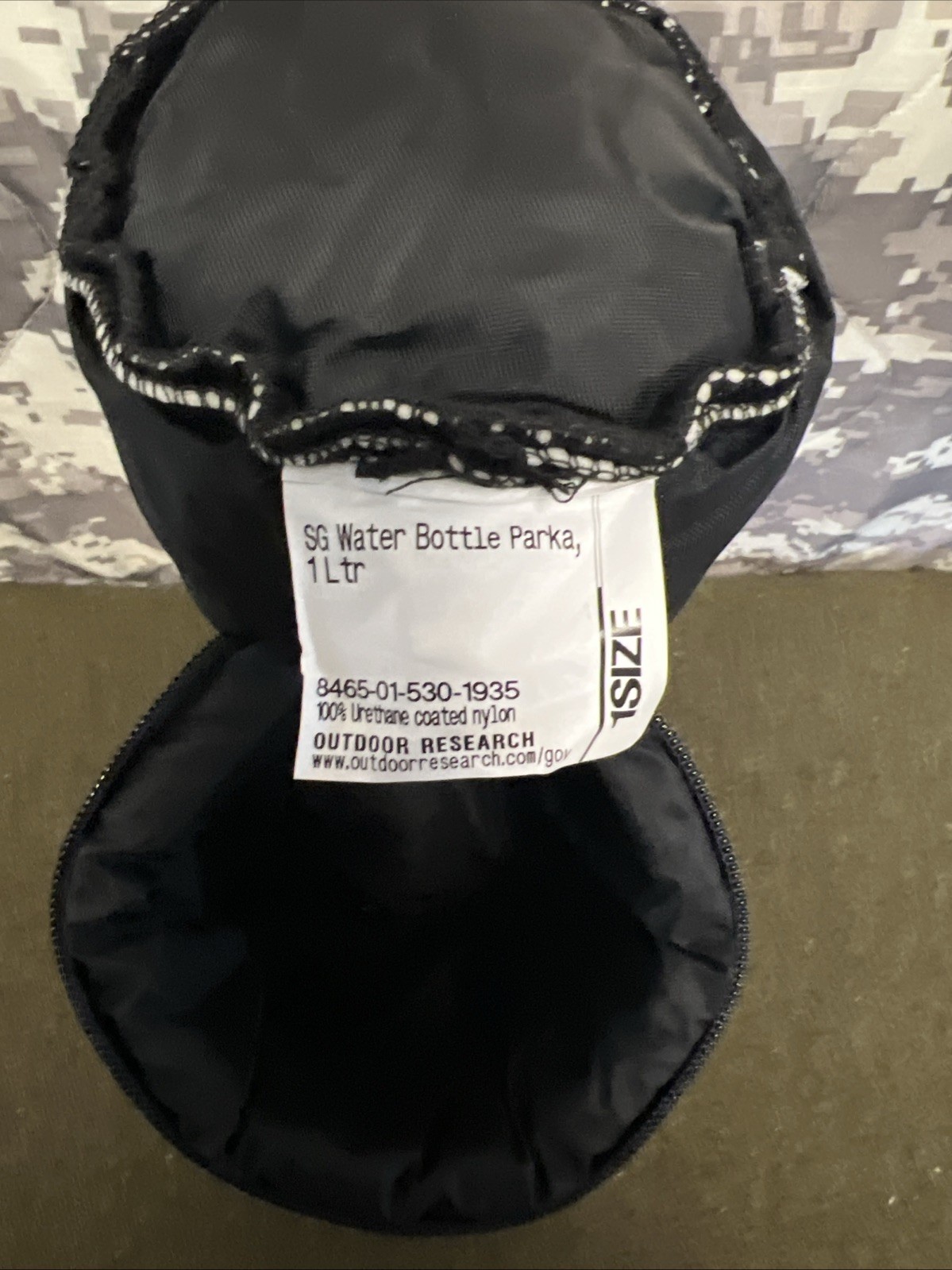 Outdoor Research 1L Nalgene Water Bottle, Insulated Cover, Stainless Cup D-21