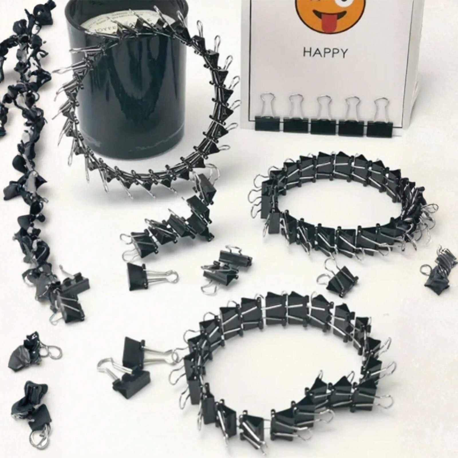 30P Metal Clamp Style Paper Clips Paper Document Binder Clip For Office & School