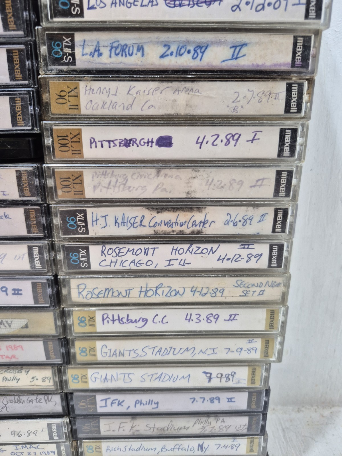 Lot Vintage The Grateful Dead & Others Cassette Tapes 1989 80s Concert Live