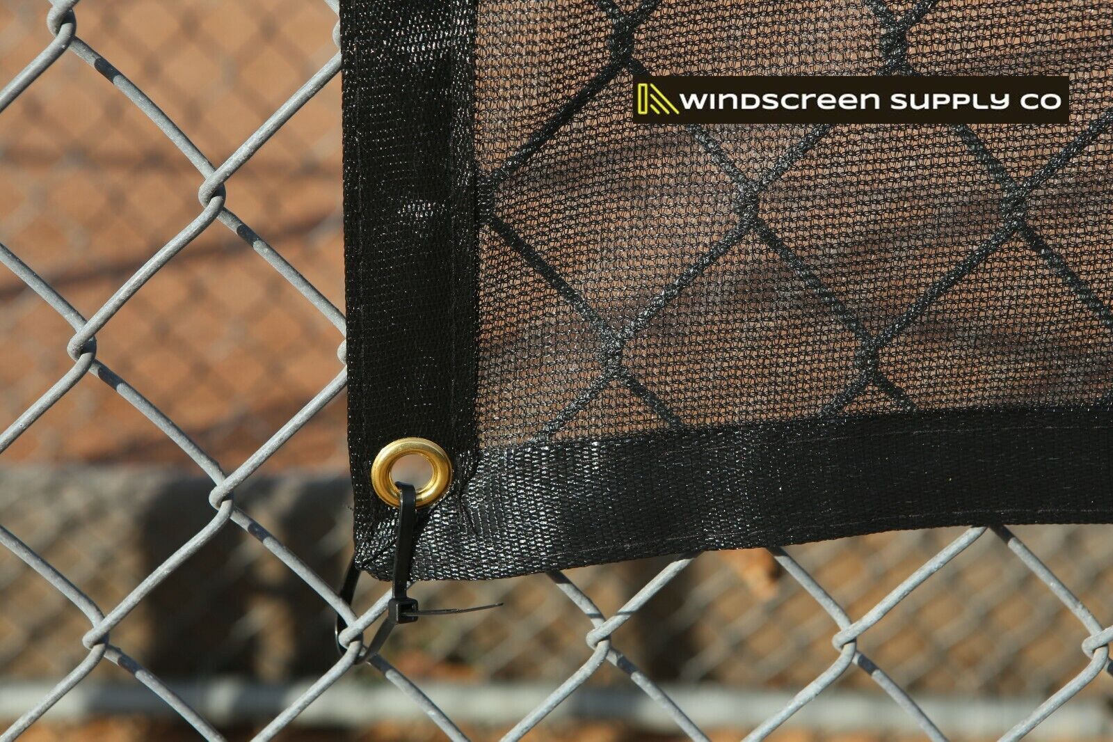 WindscreenSupplyCo Heavy Duty Mesh Tarp Sun Shade, Cover, 60-70% Blockage Black