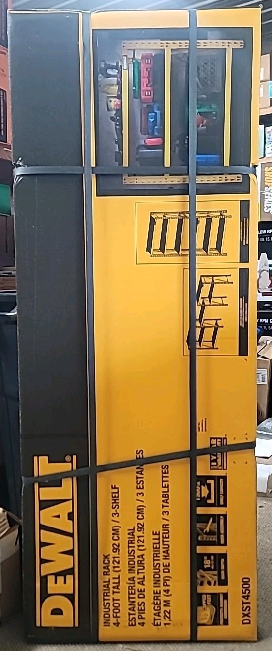 DeWalt DXST4500 48 in. H X 50 in. W X 18 in. D Yellow Steel Storage Rack