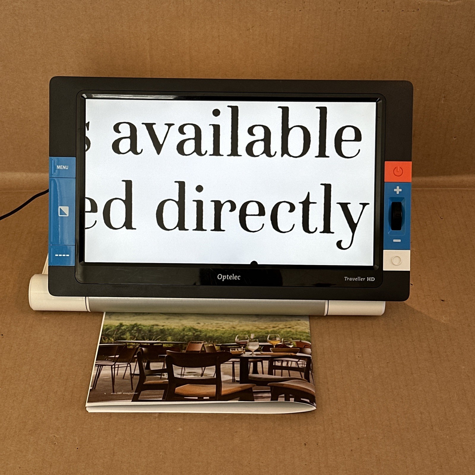 Optelec Traveller HD Portable Low Vision Video Magnifier 13.3 Inch Screen TESTED