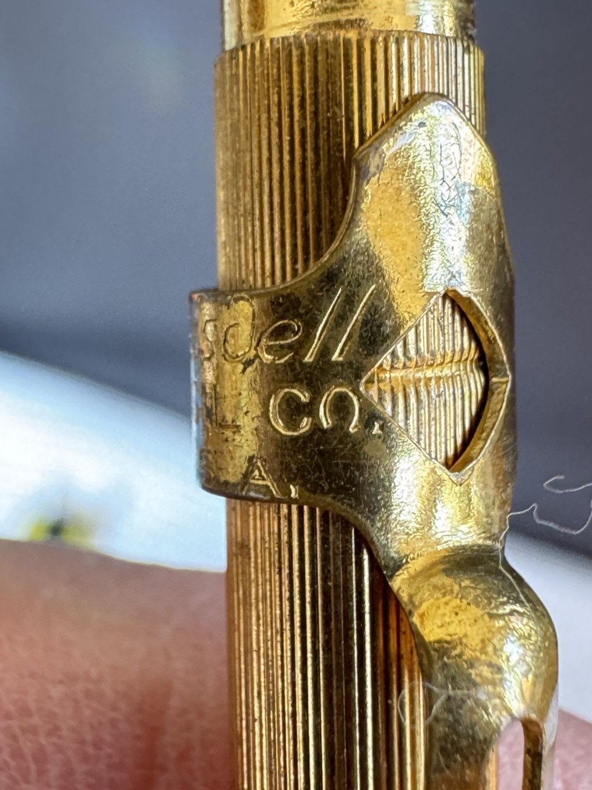 1915 Blaisdell Mechanical Pencil Co Gold Tone Plated - Rare Antique Parts Repair