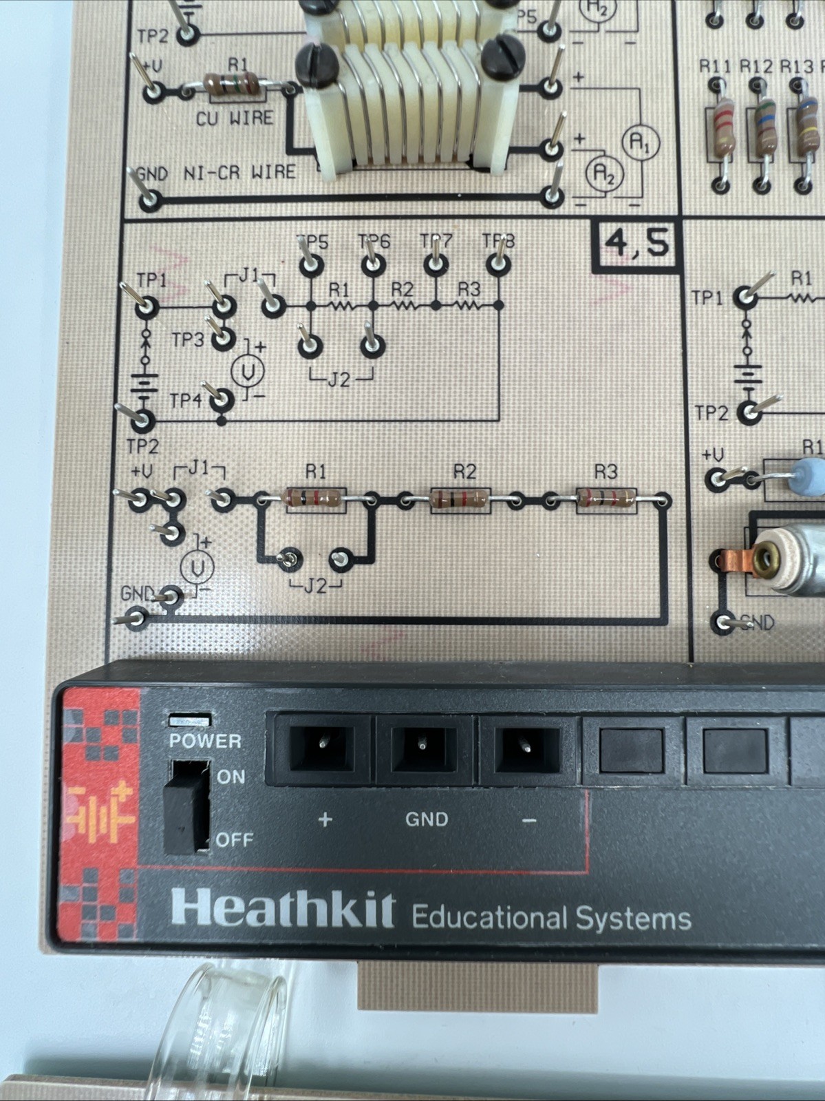 Heathkit Educational Systems ETB 6101 DC Electronics 5 Circuit boards with Case