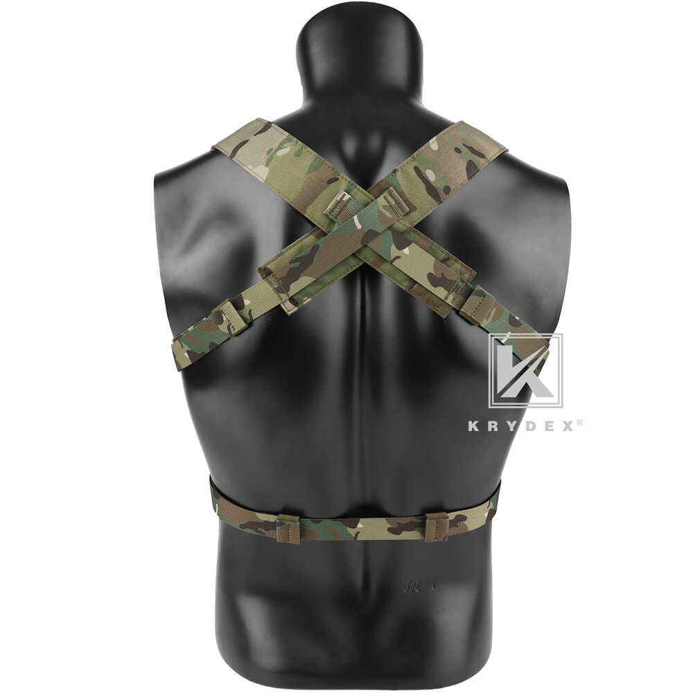 KRYDEX Tactical D3CRM Chest Rig 5.56 / 7.62 Rifle Pistol Magazine Pouch Placard