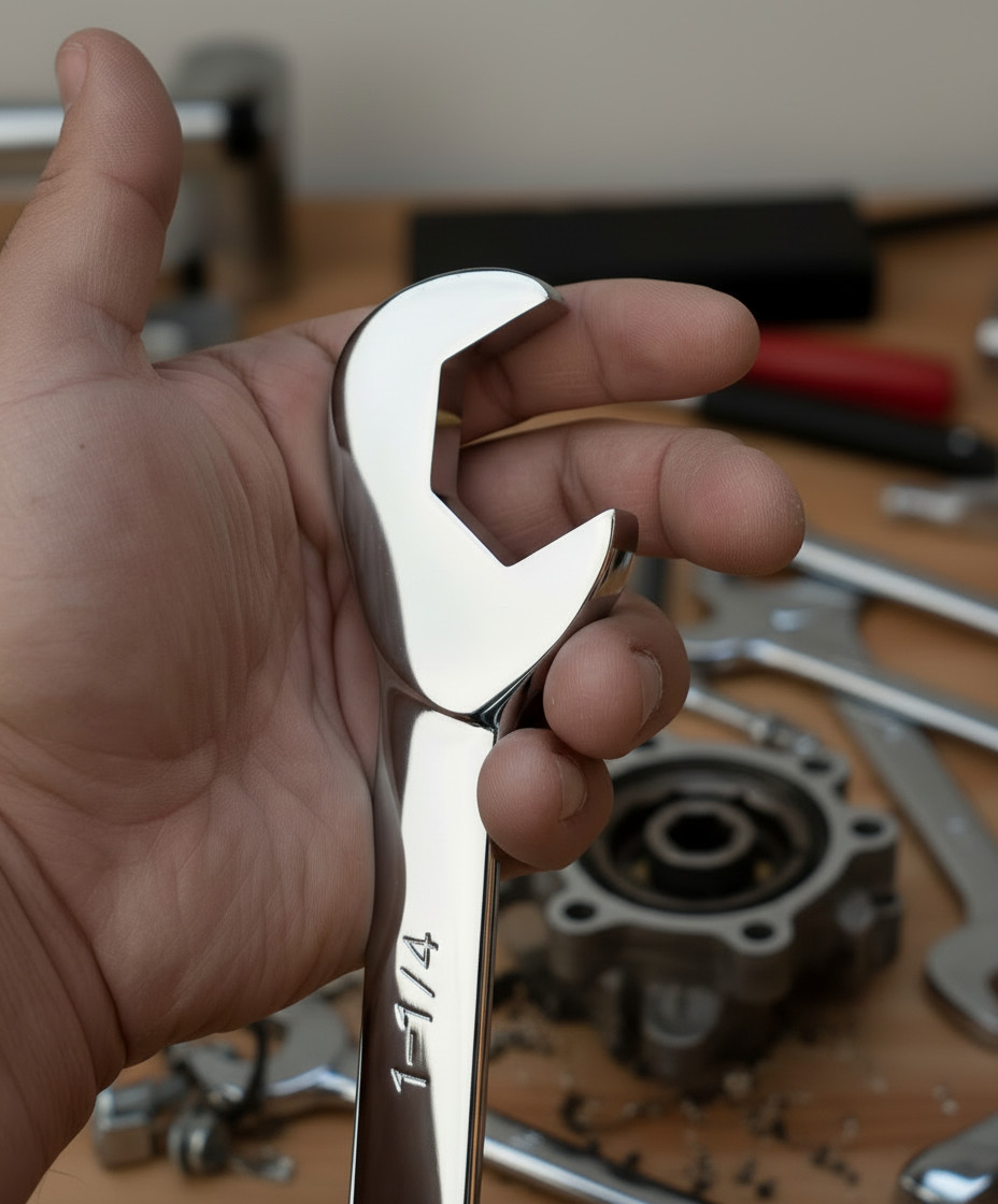 28-pc Combination Angle Double Open End Wrench Set SAE & METRIC