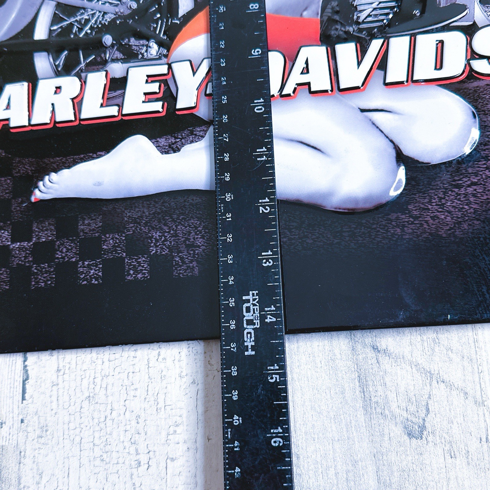 Harley-Davidson Flash Back Babe Embossed Tin Sign, 14.5 x 14.5 inches H-D New