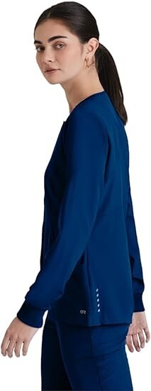 BARCO ONE SCRUB JACKET STYLE 5409 BLACK, NAVY, CEIL, ROYAL IN ALL SIZES NWT
