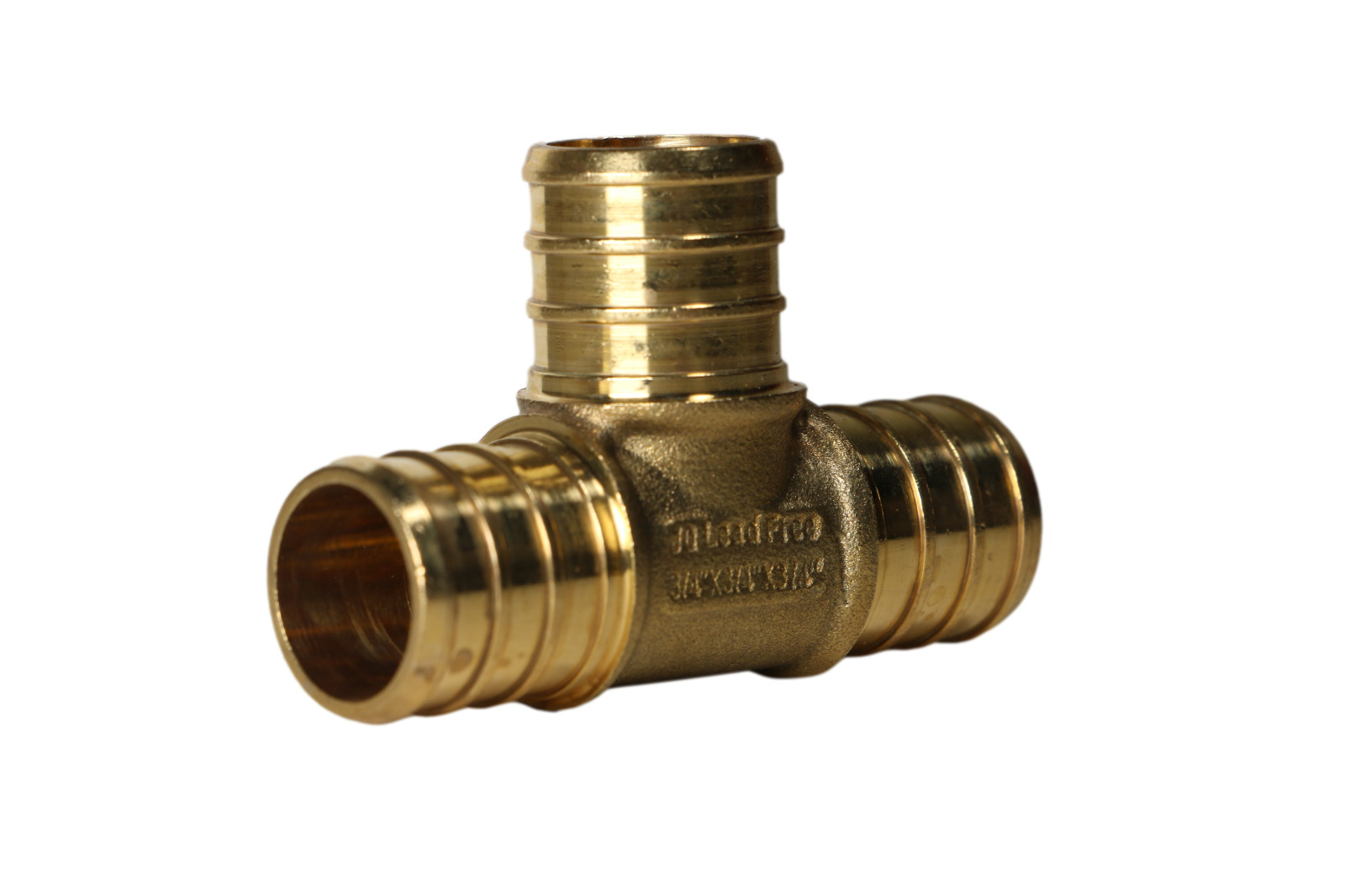 25 Pack XFITTING 3/4" x 3/4" x 3/4" Pex-B Tee, 3/4 Pex Barb Crimp, Lead Free